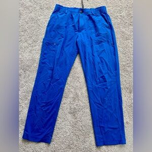 White Cross Men's Royal Blue Cargo Scrub Pants